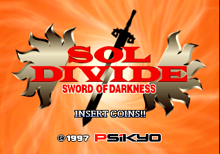 Sol Divide - The Sword Of Darkness Title Screen